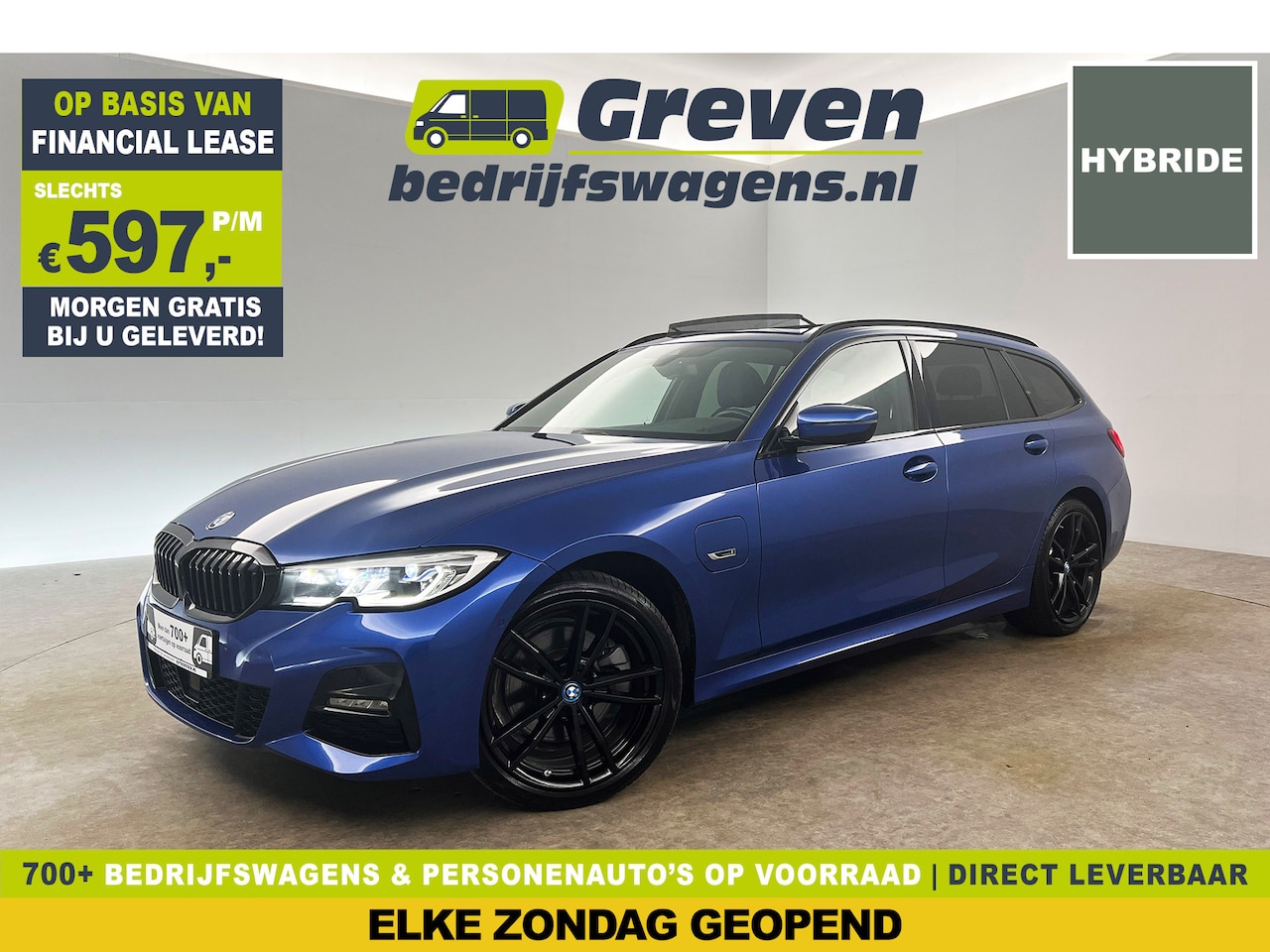 BMW 3-serie Touring - 320e xDrive M Sport 238PK BMW LASER Sfeer Pano Camera Carplay Cruise Clima Trekhaak 19"LMV - AutoWereld.nl