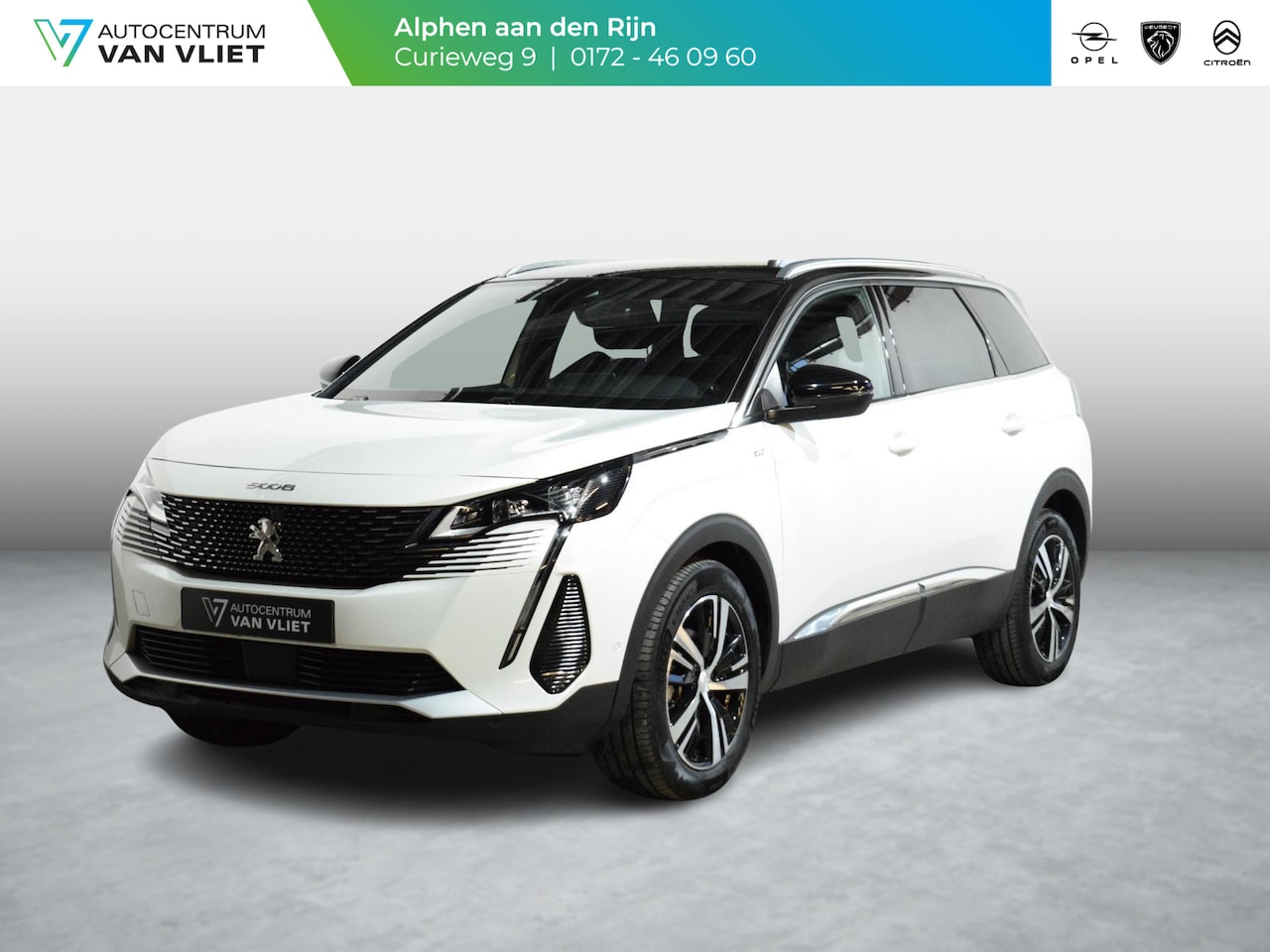 Peugeot 5008 - 1.2 Hybrid GT AUTOMAAT | NAVIGATIE | CARPLAY | ACHTERUITRIJCAMERA MET SENSOREN | E.C.C. | - AutoWereld.nl