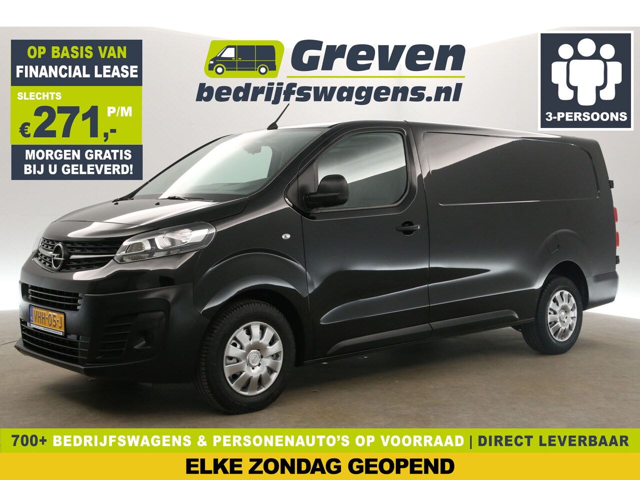 Opel Vivaro - 1.5 CDTI L3H1 Airco Cruise 3 Persoons PDC DAB+ Schuifdeur Elektrpakket - AutoWereld.nl