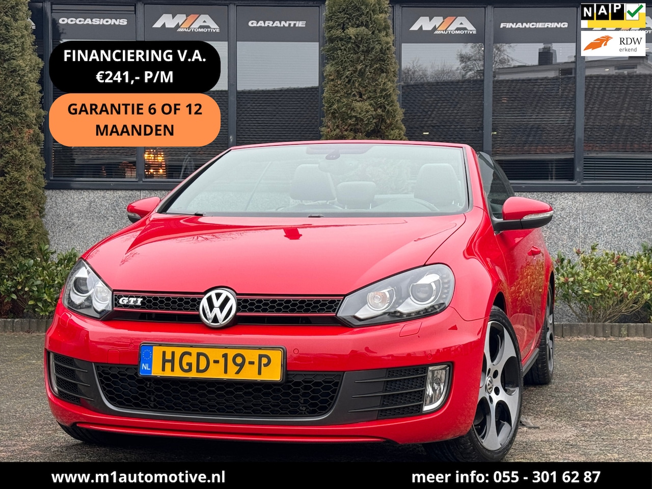 Volkswagen Golf Cabriolet - 2.0 TSI GTI |PDC|ECC|Navi|1e EIG - AutoWereld.nl