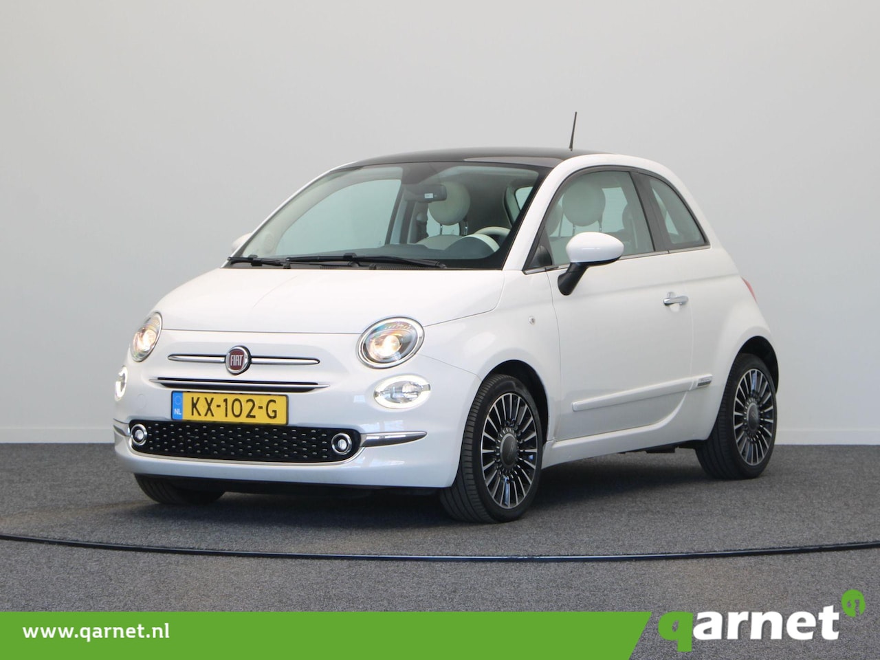 Fiat 500 - 0.9 TwinAir Turbo Lounge | Panoramadak | Lichtmetalen Velgen | Airco | Parkeersensoren Ach - AutoWereld.nl