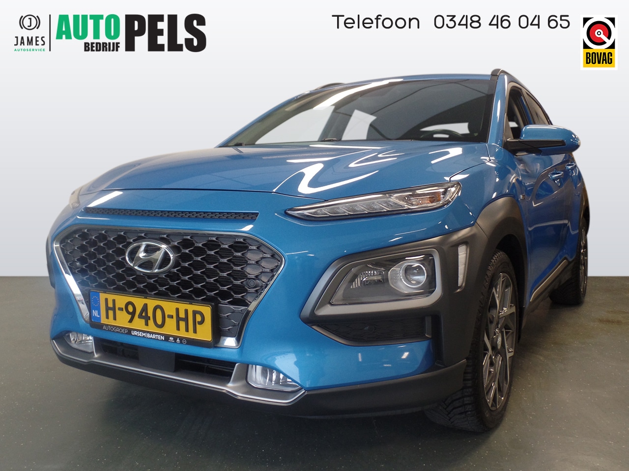 Hyundai Kona - 1.6 GDI HEV Premium Navigatie, Xenon, Ledere bekleding, Schuifkanteldak, Lm velgen 18'', S - AutoWereld.nl