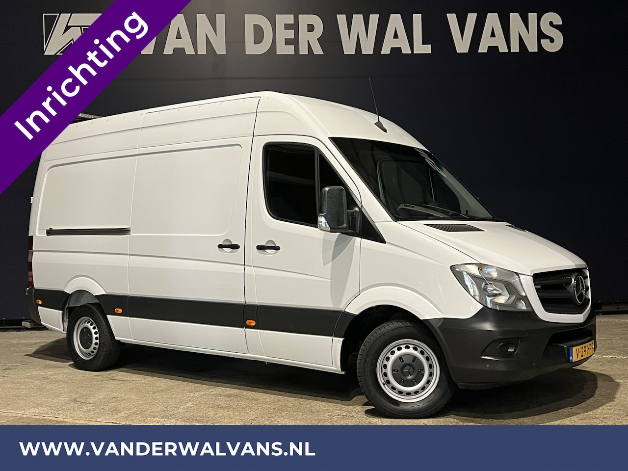 Mercedes-Benz Sprinter - 316 CDI 164pk L2H2 inrichting Euro6 Airco | 2800kg Trekhaak | Omvormer | Cruisecontrol par - AutoWereld.nl