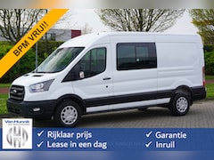 Ford Transit - 350L 130PK L3H2 Dubbel Cabine BPM VRIJ Climate, Cruise, 12" Sync4 Camera/Apple CP NR. 994