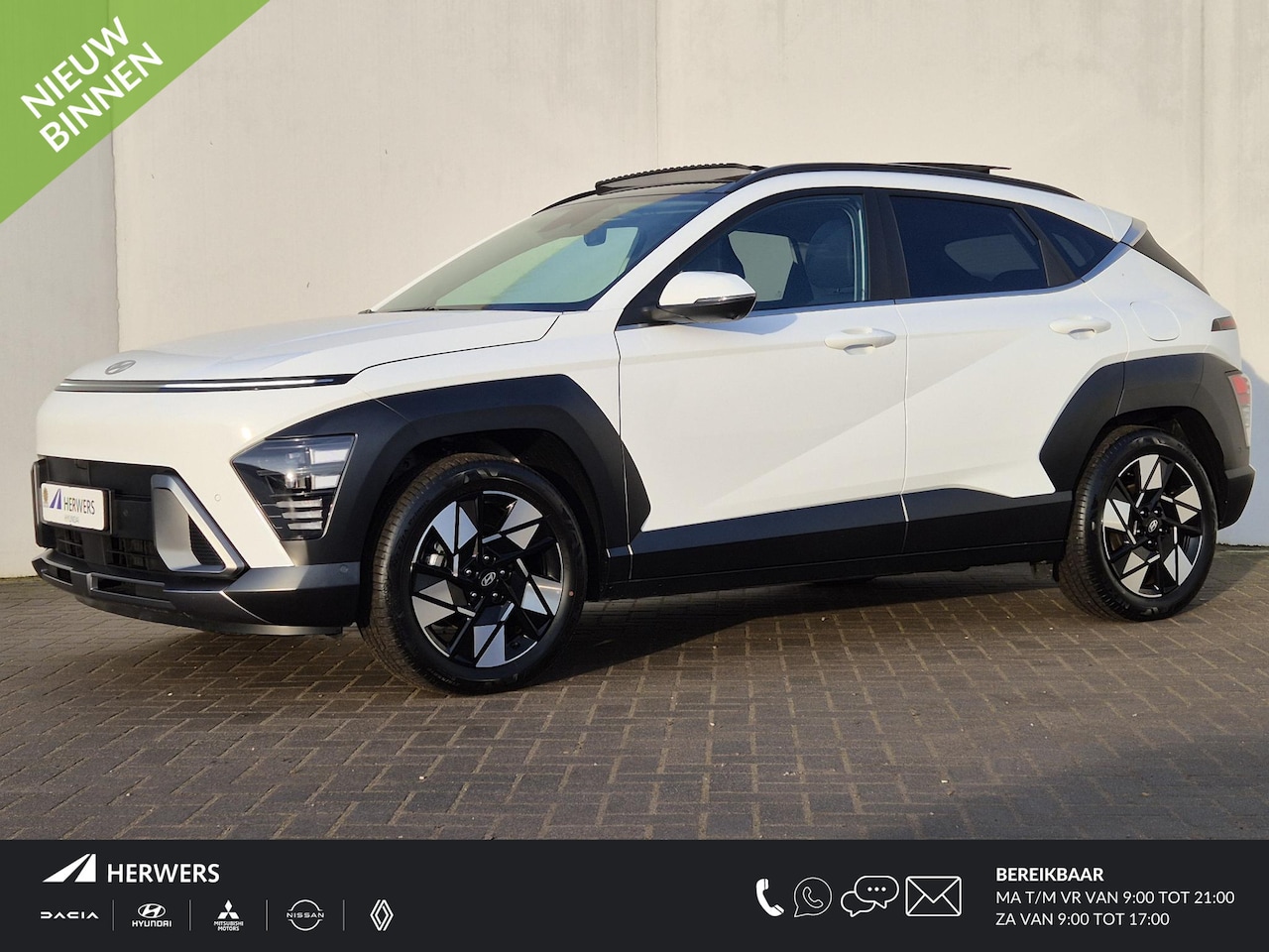 Hyundai Kona - 1.6 GDI HEV Premium Sky Automaat / Glazen schuif- en kanteldak / Trekgewicht 1300 kg / Ach - AutoWereld.nl