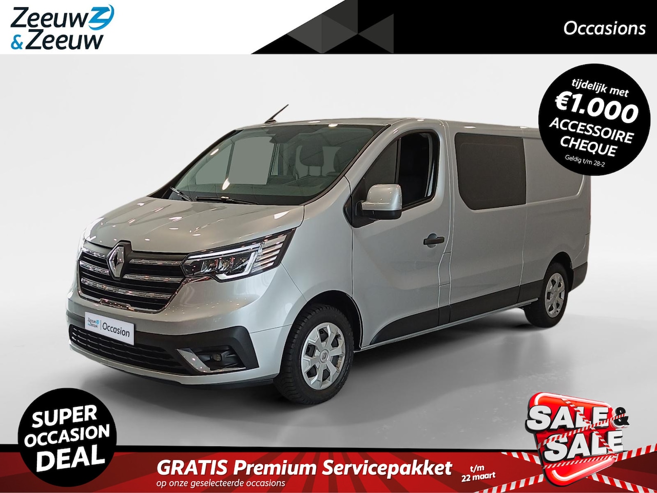 Renault Trafic - 2.0 Blue dCi 130 T29 L2H1 Start DC *Navi+Camera*Airco*Parkeersensoren*LM.Velgen*Trekhaak*I - AutoWereld.nl