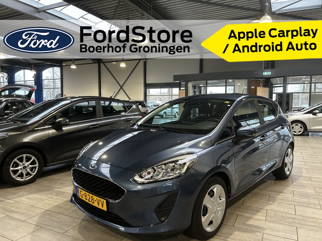 Ford Fiesta - EcoBoost 95 pk Connected | Apple Carplay/Android Auto | Airco | Cruise | Groot scherm | Bl - AutoWereld.nl