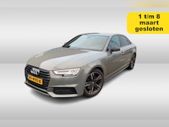 Audi A4 Limousine - 1.4 TFSI Sport S line black edition 3x S-line / Leder / Navigatie / 18'' / Sportstoelen /