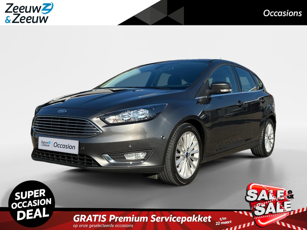 Ford Focus - 1.0 Titanium | Trekhaak | Camera | Dealeronderhouden | Navigatie | Cruise Control | Parkee - AutoWereld.nl