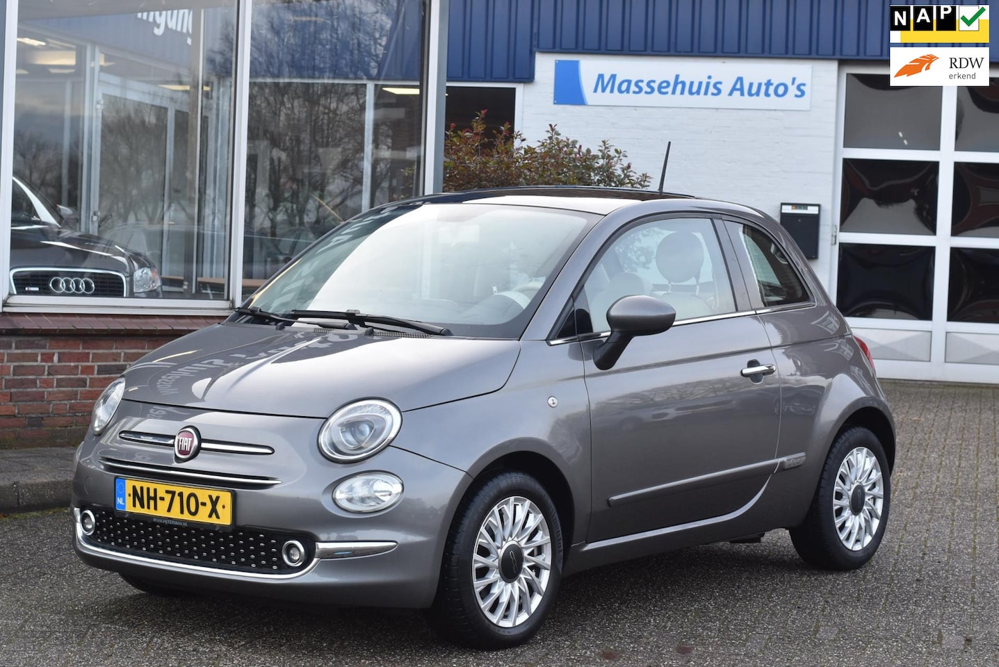 Fiat 500 - 1.2 Lounge 59dkm Airco Panoramadak PDC 1e eig. Nwe APK - AutoWereld.nl