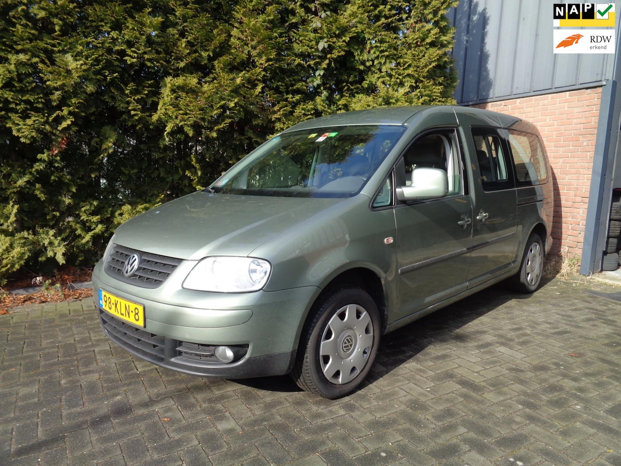 Volkswagen Caddy Maxi - 1.9 TDI Optive Comfort 7p. 1.9 TDI Optive Comfort 7p.,Navi,Airco,PDC,Cruise control - AutoWereld.nl