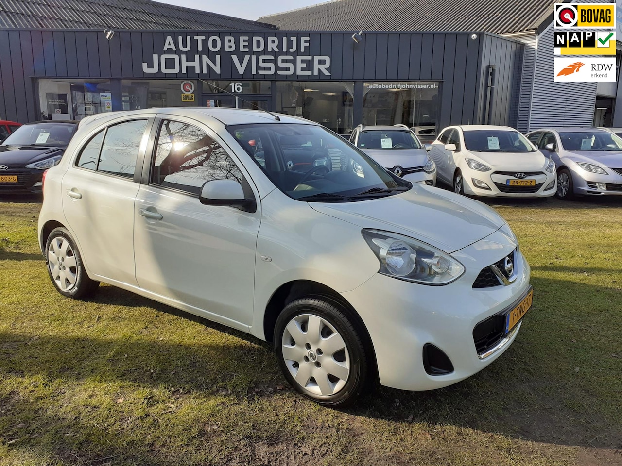 Nissan Micra - 1.2 Acenta *Cruise*Aicro*AUTOMAAT*Parelmoer kleur!* - AutoWereld.nl