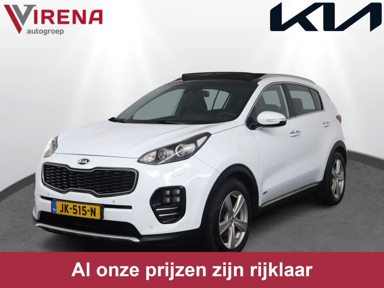 Kia Sportage - 1.6 T-GDI 4WD GT-Line PlusLine Trekhaak - Elektrisch glazen panorama-dak - Lederenbekledin - AutoWereld.nl