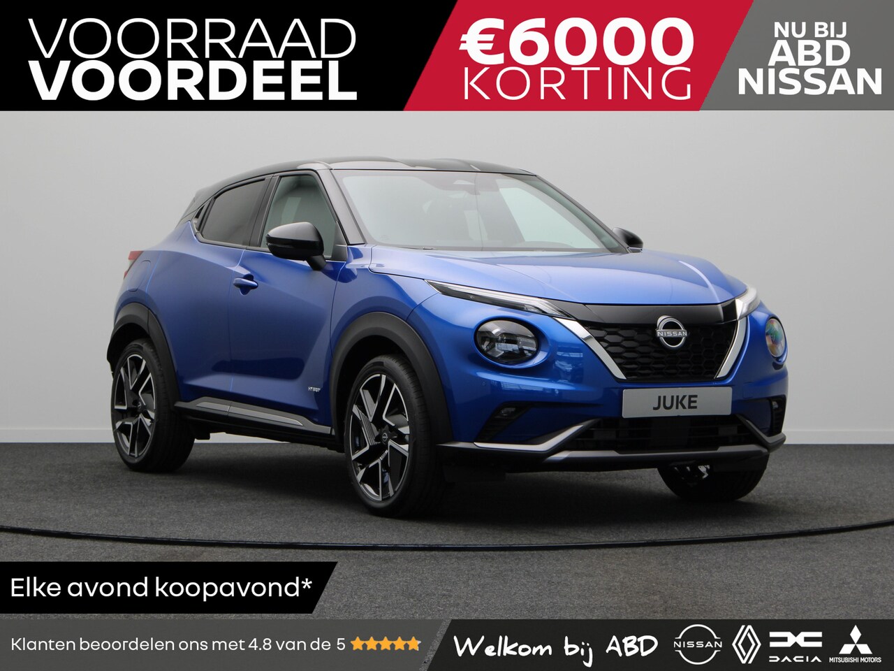 Nissan Juke - 1.6L DIG-T 143 Hybrid 6AT N-Design + Cold Pack | 17" Lichtmetalen velgen | 19" lichtmetale - AutoWereld.nl