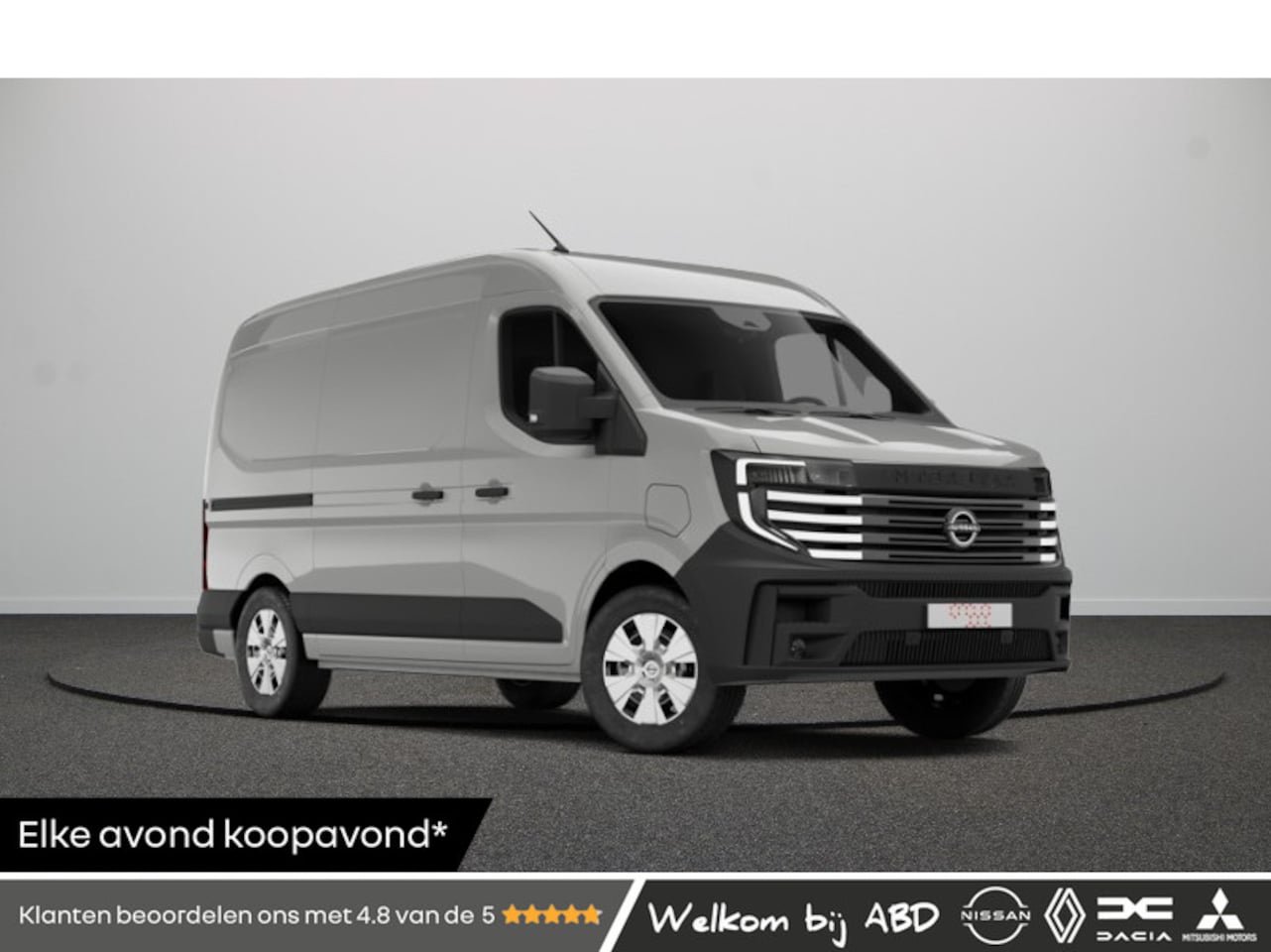 Nissan Interstar-e - Gesloten Bestel L2H2 3.5T 87 kWh 143 1AT Limited + Trekhaak | 7" TFT kleuren instrumentenp - AutoWereld.nl