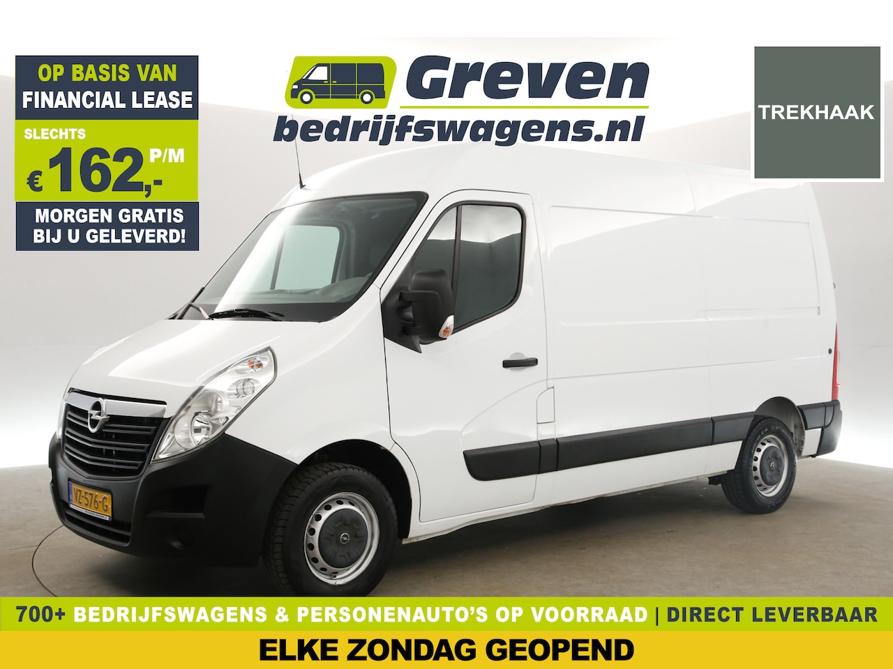 Opel Movano - 2.3 CDTI L2H2 Airco Cruise Trekhaak Bluetooth 3 Persoons - AutoWereld.nl