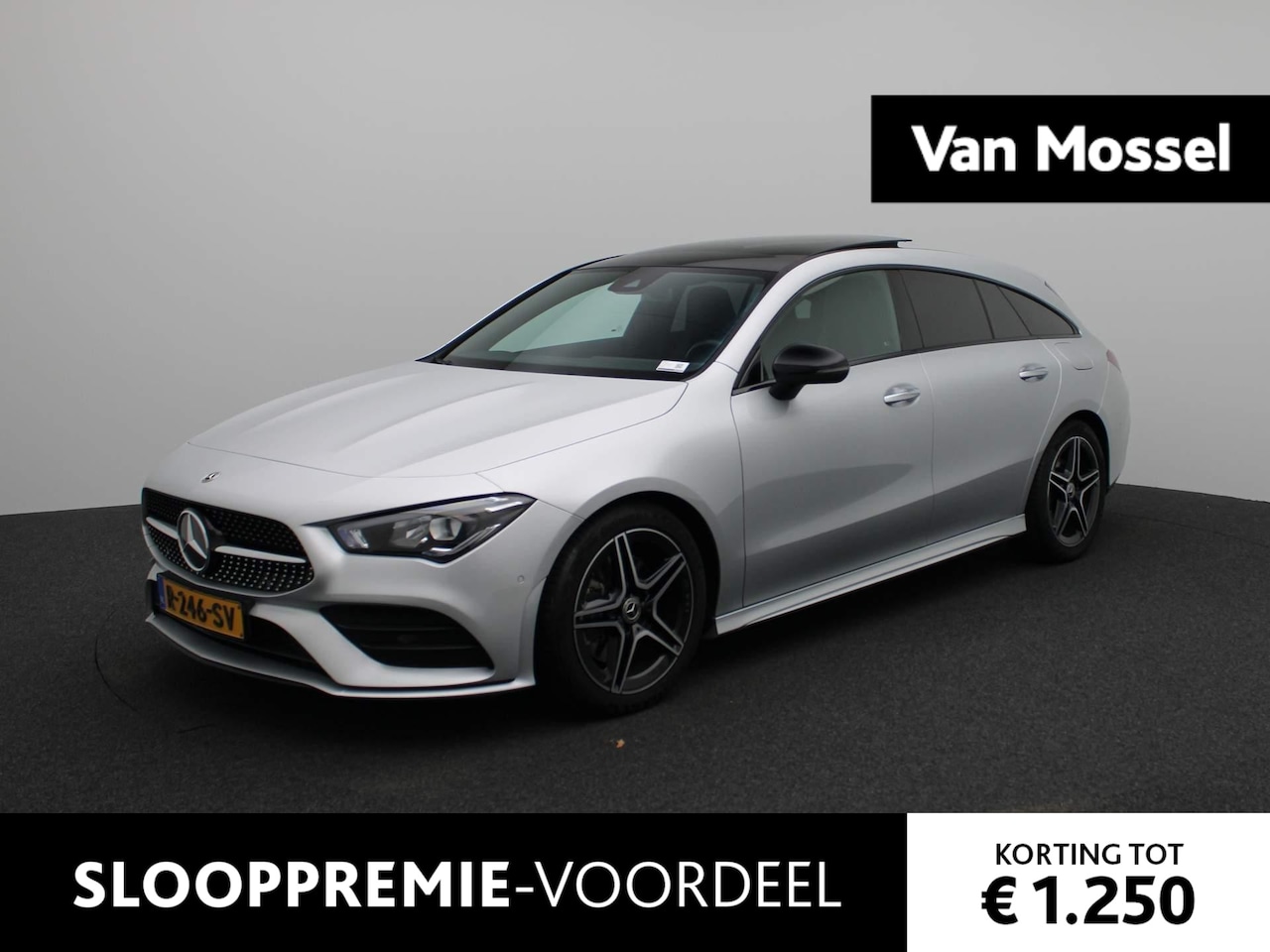 Mercedes-Benz CLA-klasse Shooting Brake - 200 AMG Line Aut. | Panoramadak | Sfeerverlichting | DAB | Half-Leder | Navi | ECC | PDC | - AutoWereld.nl