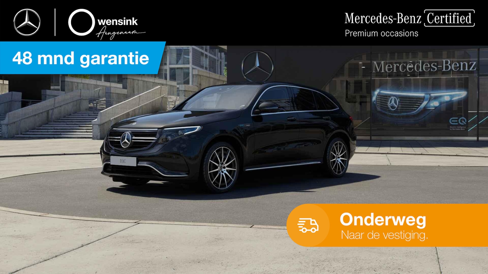 Mercedes-Benz EQC - 400 4MATIC AMG Line 80 kWh | Headup | Panoramadak | Rijassistentiepakket | Trekhaak | Memo - AutoWereld.nl