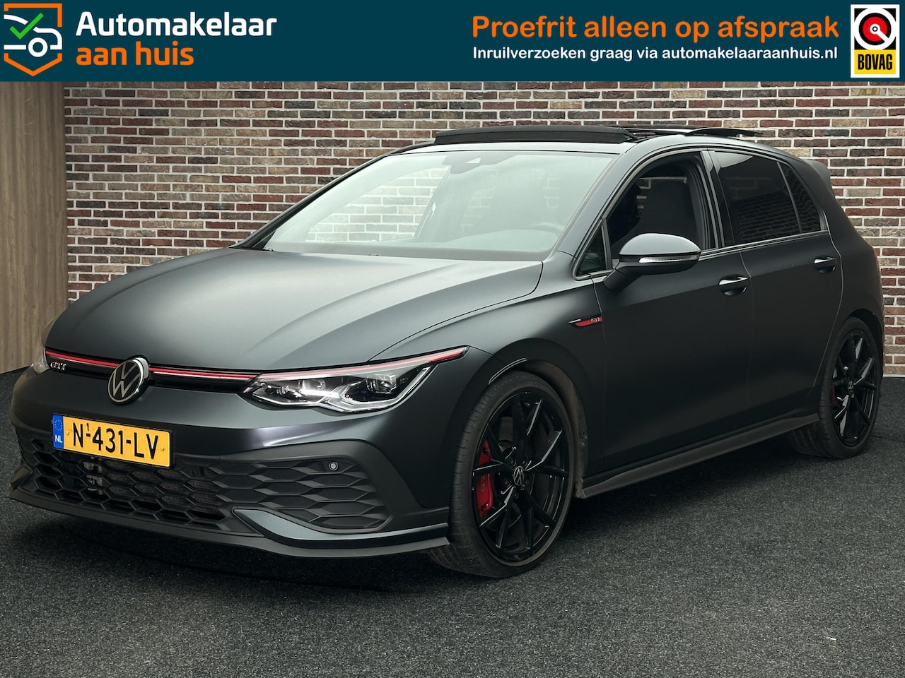 Volkswagen Golf - 2.0 TSI GTI Clubsport Milltek uitlaatsysteem Panorama IQ Lights Matt - AutoWereld.nl