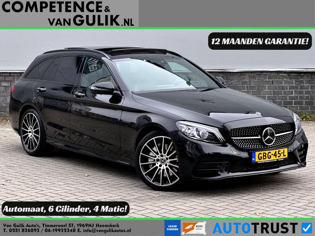 Mercedes-Benz C-klasse Estate - 400 4MATIC Premium Plus Pack | AMG | Distronic | Pano | 360° | - AutoWereld.nl