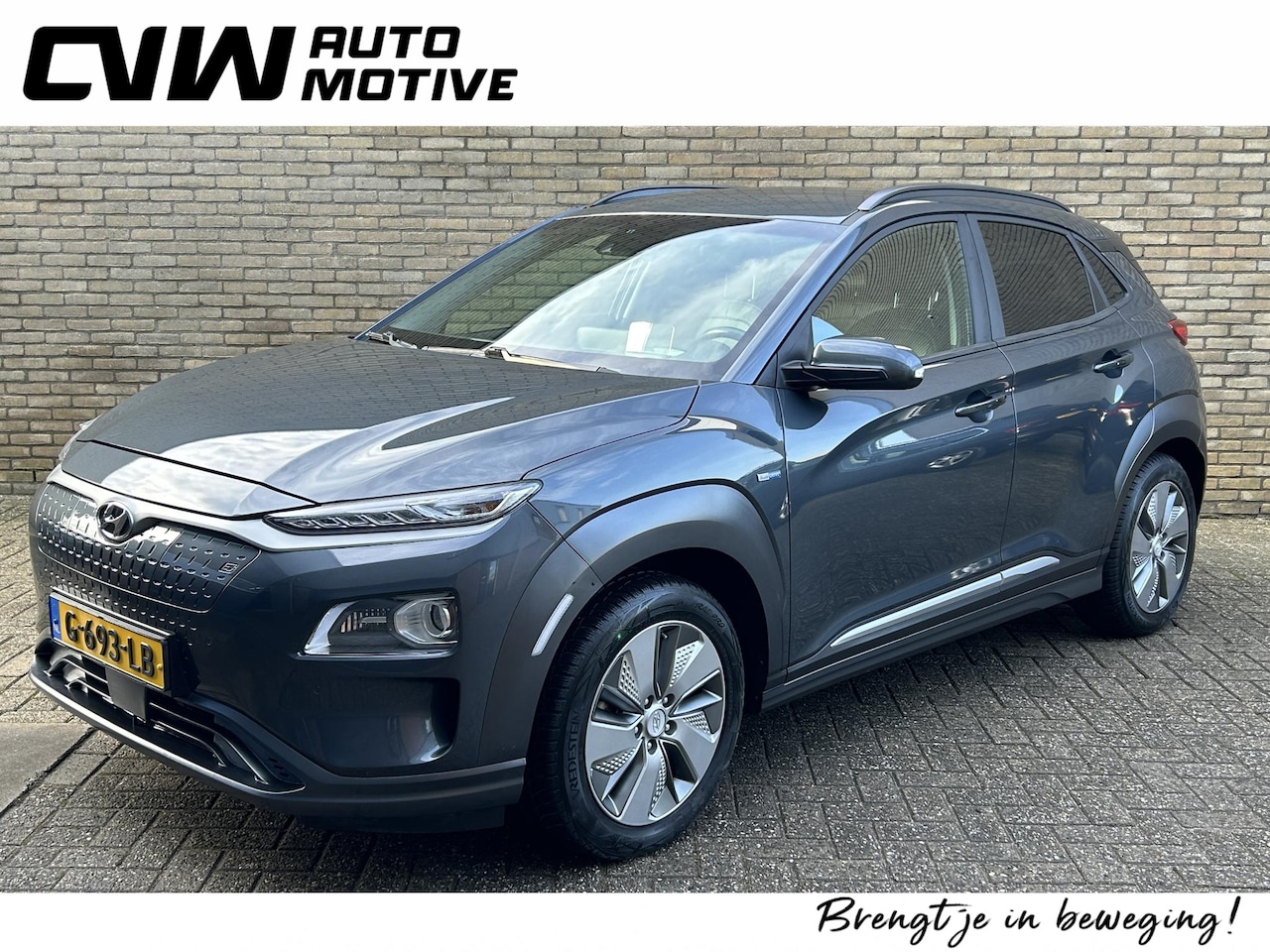 Hyundai Kona Electric - EV Premium 64kWh | Leder | Adaptieve cruise | Lane assist | Head up | Stoelverwarming&koel - AutoWereld.nl