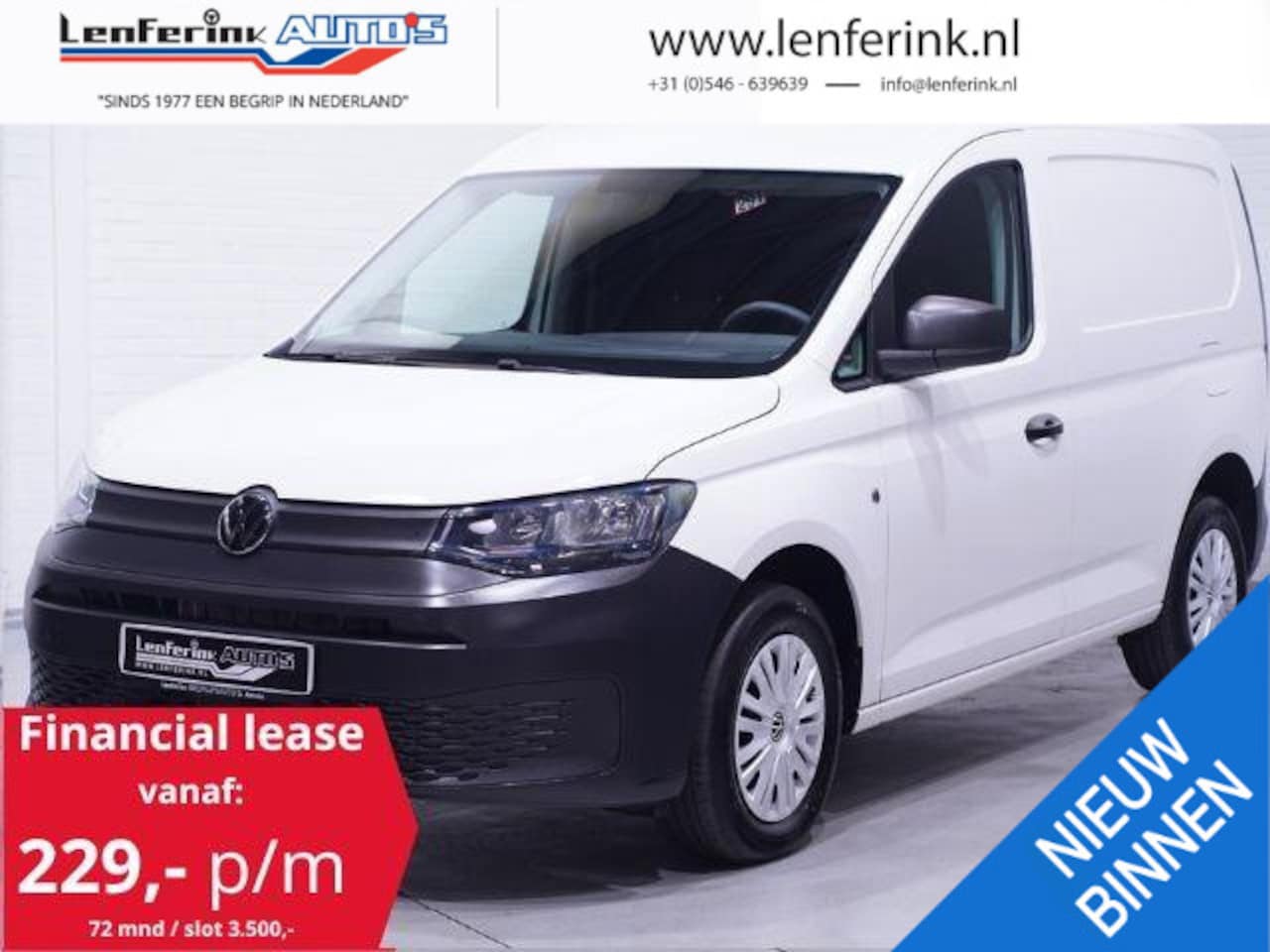 Volkswagen Caddy Cargo - 2.0 TDI 102 pk Airco, Cruise Control, PDC achter Laadruimte Pakket, 2-Zits, Zware Motor - AutoWereld.nl