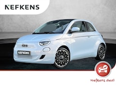 Fiat 500 - 42kWh La Prima | 1ste eigenaar | Parelmoer | LEER | Glazen dak | Camera | Dodehoekdetectie