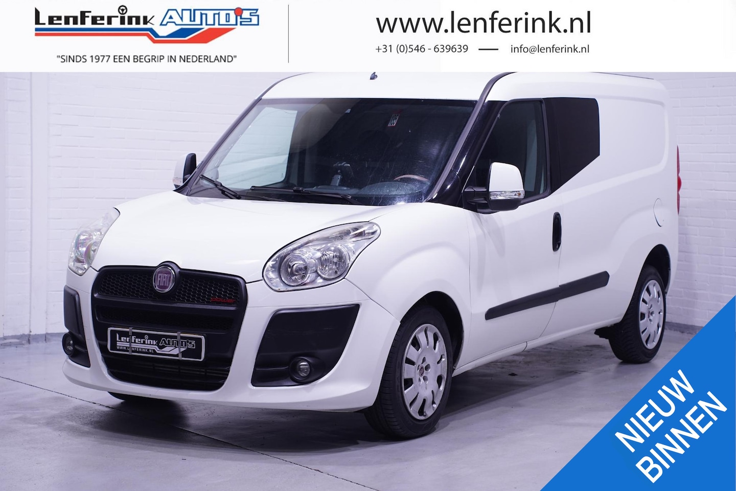 Fiat Doblò - 2.0 MultiJet 135 pk SX Maxi Aut. Airco Trekhaak, APK 02-2026 - AutoWereld.nl