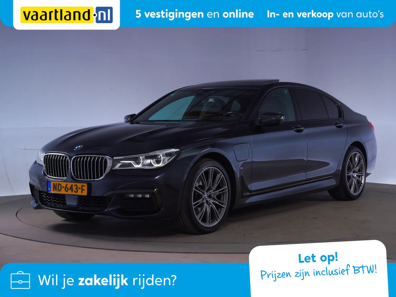 BMW 7-serie - 740e M Sport [ Schuifdak Soft-close H/K Head-up ] - AutoWereld.nl