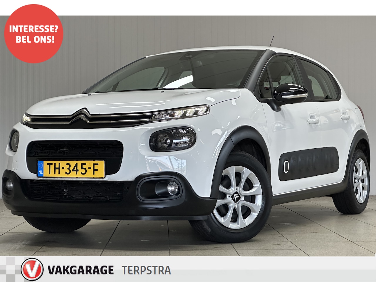 Citroën C3 - 1.2 PureTech S&S Feel/ D-Riem Verv. 88.000KM!/ Trekhaak!/ LED Dagrijverl./ Apple+Android/ - AutoWereld.nl