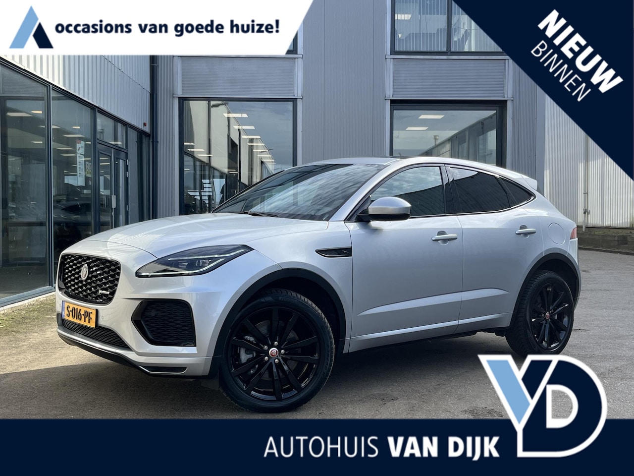 Jaguar E-Pace - 1.5 P300e AWD R-Dynamic Black | NL Auto/1e Eig./Navi/Pano.Dak/Leder/20"/El.Wegklapbare Tre - AutoWereld.nl