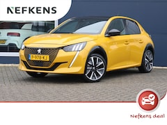 Peugeot e-208 - GT Pack 50 kWh 3-fase | Glazendak | Halfleer | Stoelverwarming | Navigatie | 17"LMV | Keyl