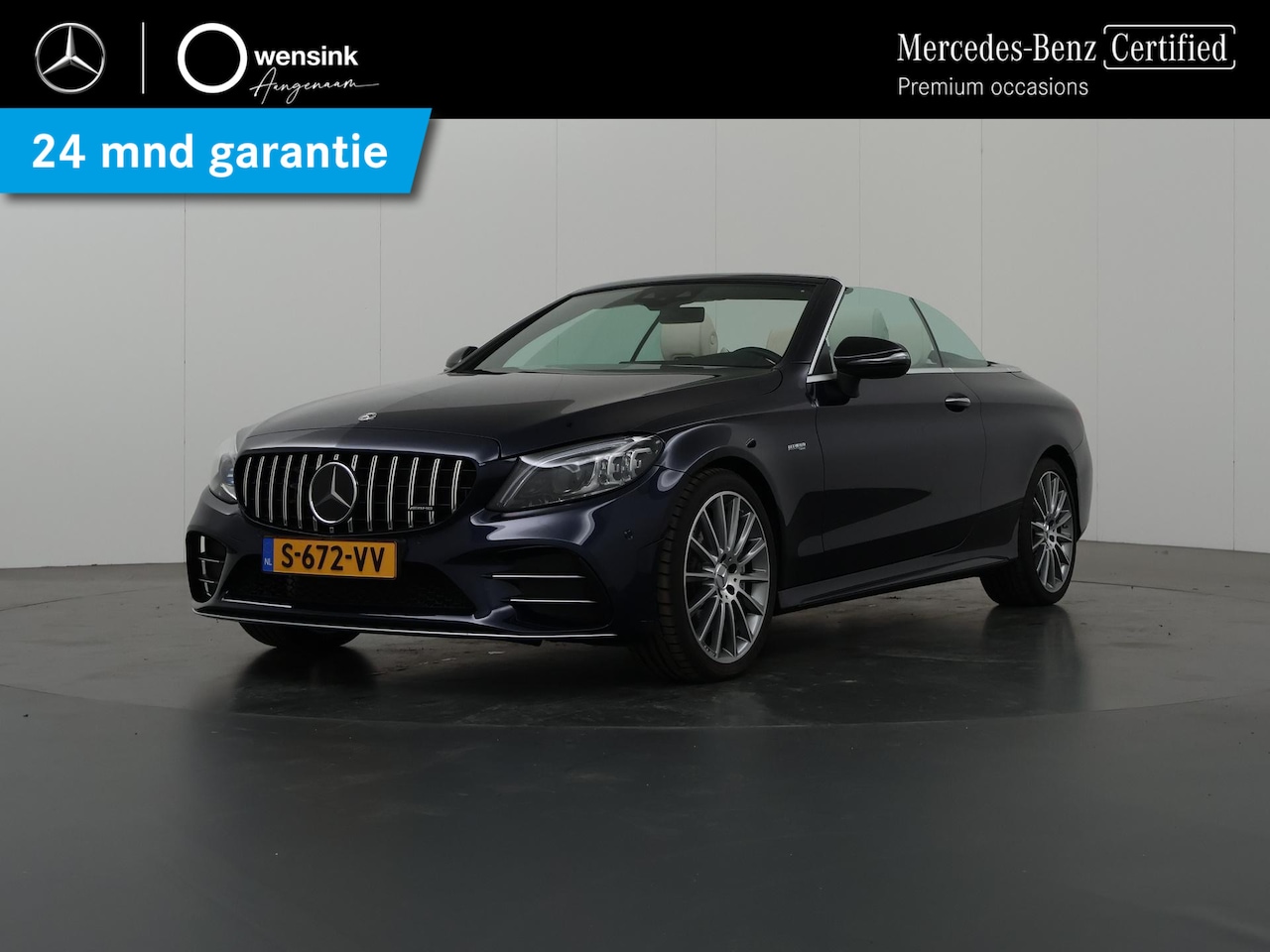 Mercedes-Benz C-klasse Cabrio - AMG 43 4MATIC | Achteruitrijcamera | Distronic plus | Sfeerverlichting | Keyless go | Burm - AutoWereld.nl