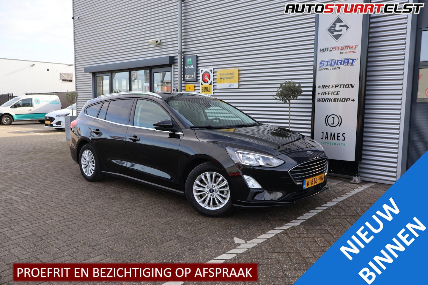 Ford Focus Wagon - Hybrid Titanium Business 125Pk | Stuur / Stoel Verwarming | Camera | AFTrekhaak | Navi | D - AutoWereld.nl