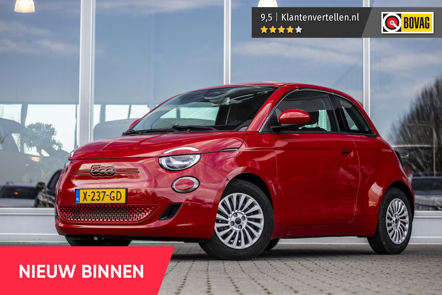 Fiat 500 - RED 24 kWh NIEUW! | Climate | NL Auto - AutoWereld.nl