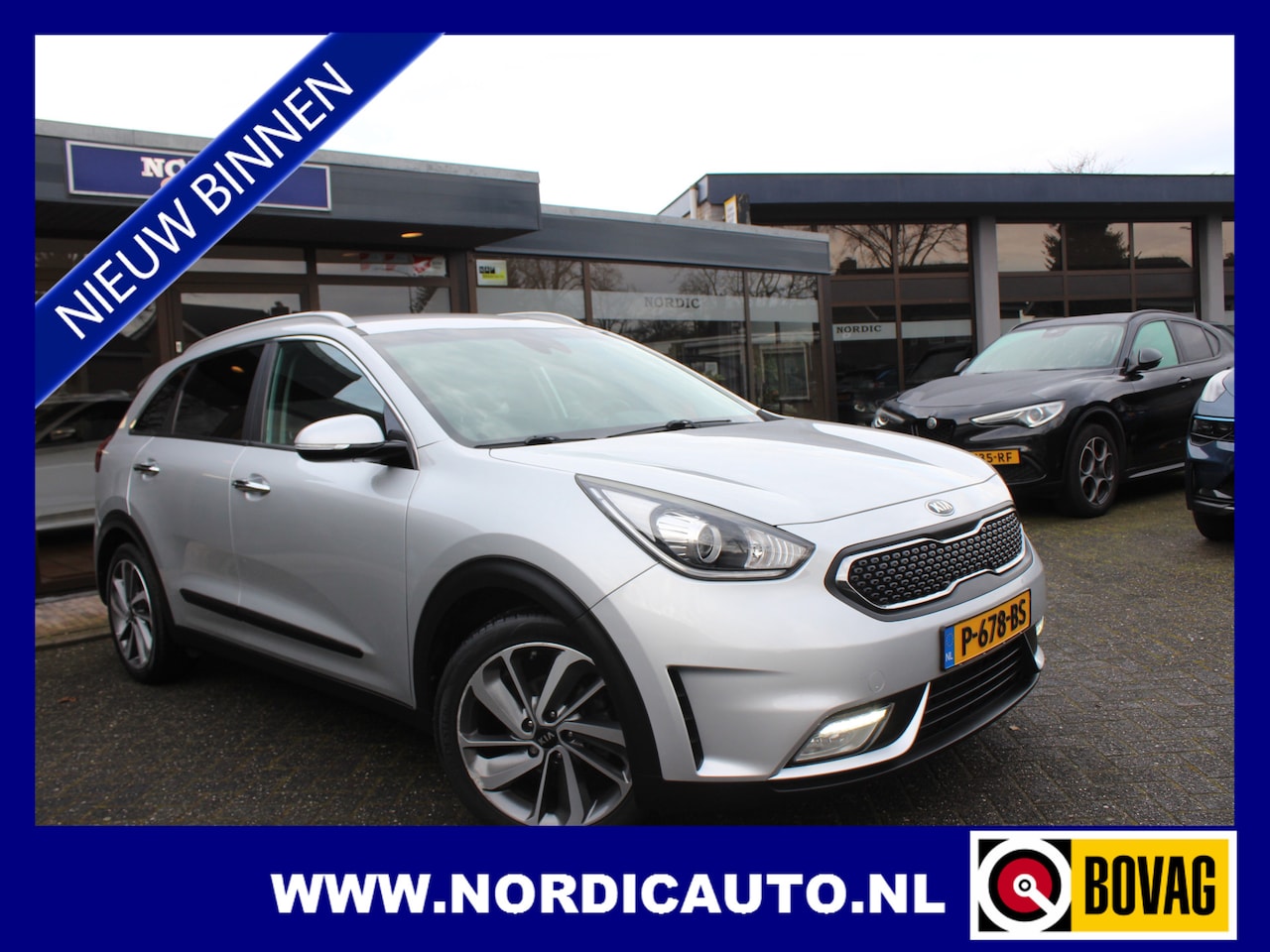 Kia Niro - 1.6 GDi HYBRID BUSINESS LINE AUTOMAAT NAVIGATIE - A RIJ CAMERA - APPLE CARPLAY - AutoWereld.nl