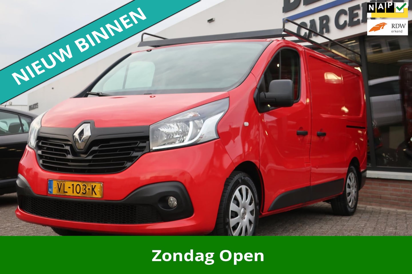 Renault Trafic - 1.6 dCi T27 L1H1 Comfort 1e EIG_NAVI_PDC_2X SCHUIFDEUR. - AutoWereld.nl