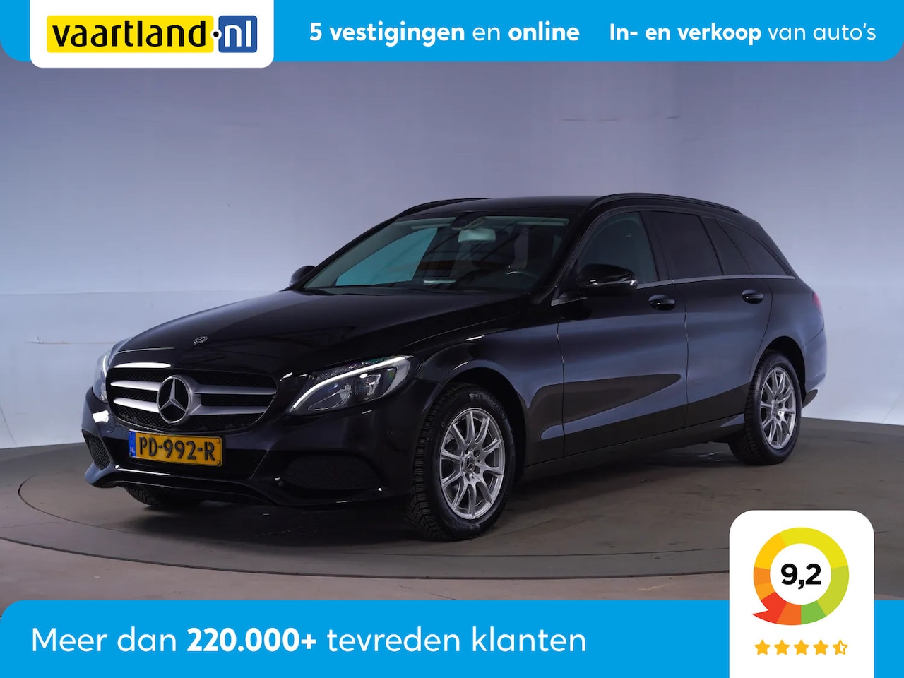 Mercedes-Benz C-klasse Estate - 160 Ambition [ Navi Trekhaak Full LED ] - AutoWereld.nl