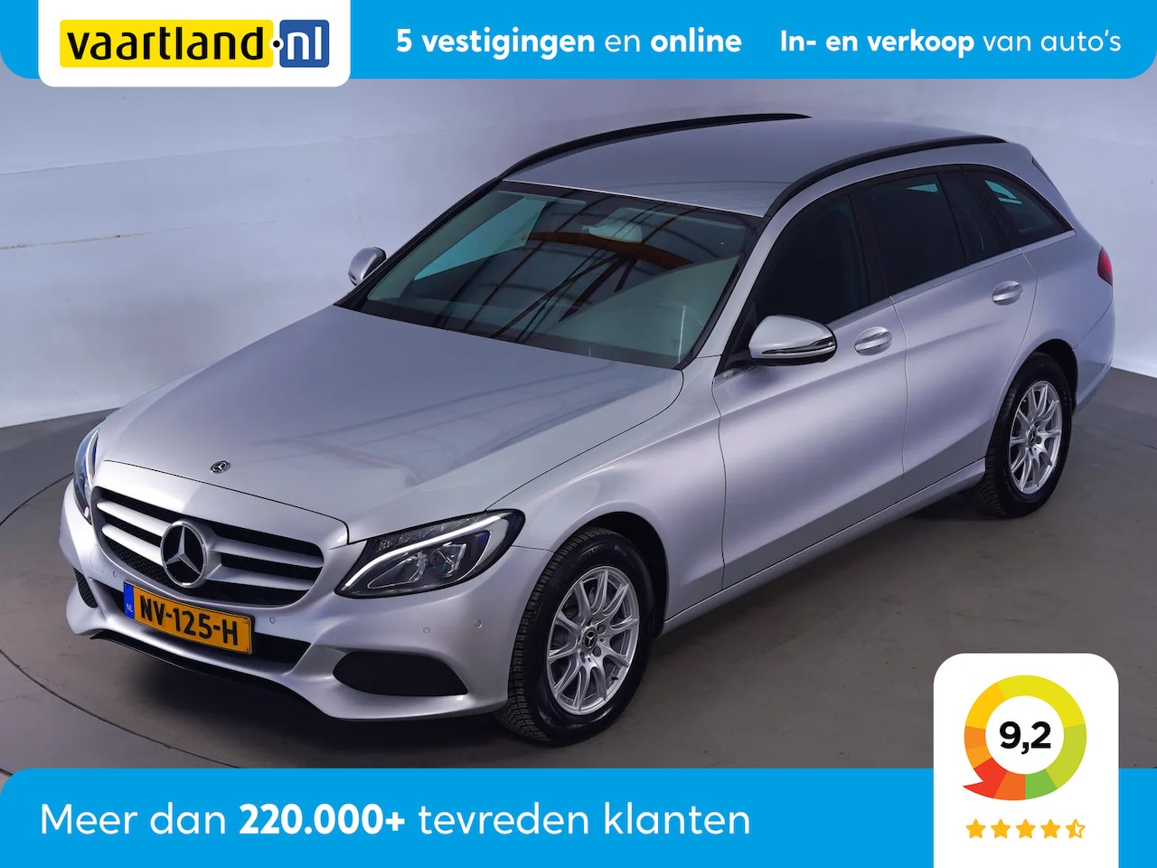 Mercedes-Benz C-klasse Estate - 160 Ambition [ Navi Trekhaak Full LED ] - AutoWereld.nl