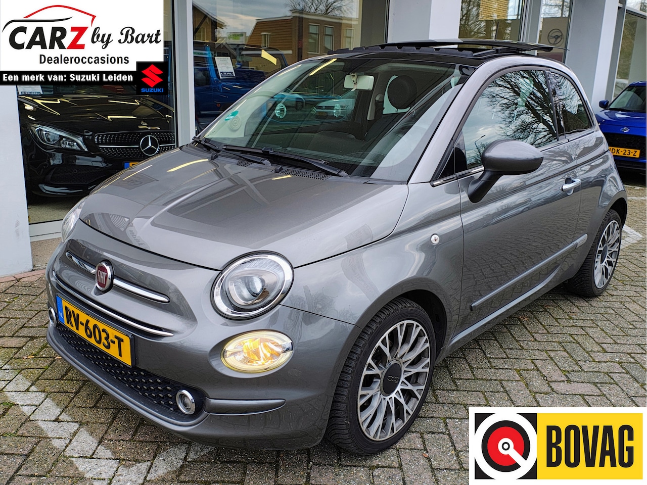 Fiat 500 - 0.9 TWINAIR TURBO LOUNGE AUTOMAAT Panoramadak | Airco | Prem. Business pack - AutoWereld.nl