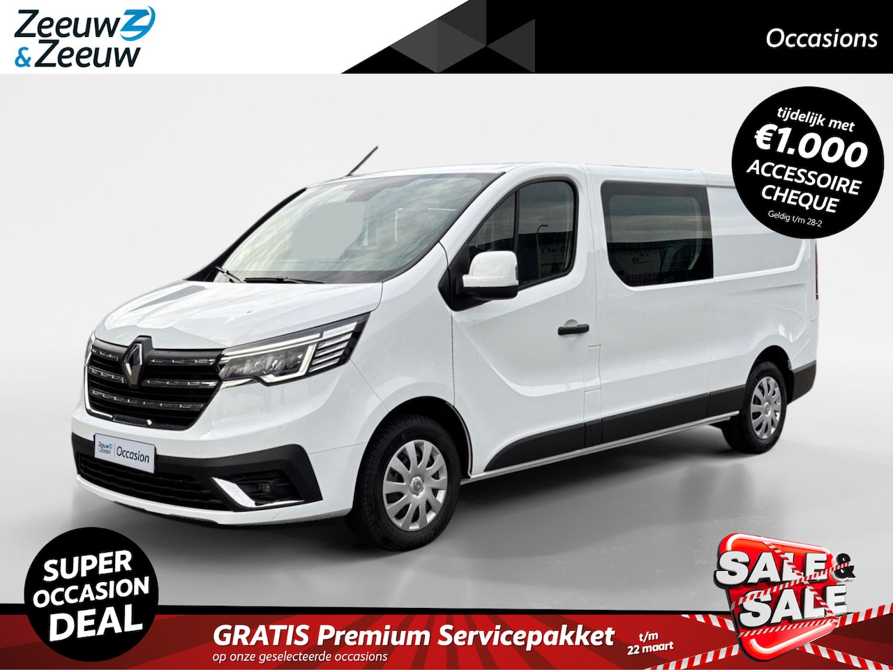 Renault Trafic - 2.0 - 110PK Blue dCi T29 L2H1 Start DC | BPM VRIJ | 6 Zitplaatsen | Trekhaak | Navi | Park - AutoWereld.nl