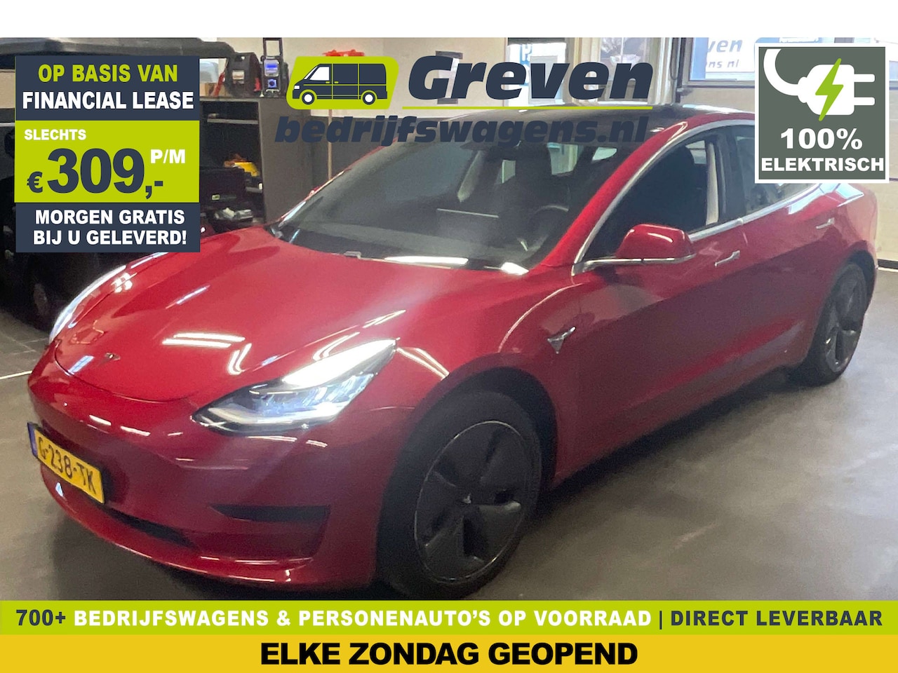 Tesla Model 3 - RWD Plus 60 kWh | VERWACHT! | 238PK Elektrisch 360Camera Autopilot LED Cruise Clima Navi S - AutoWereld.nl