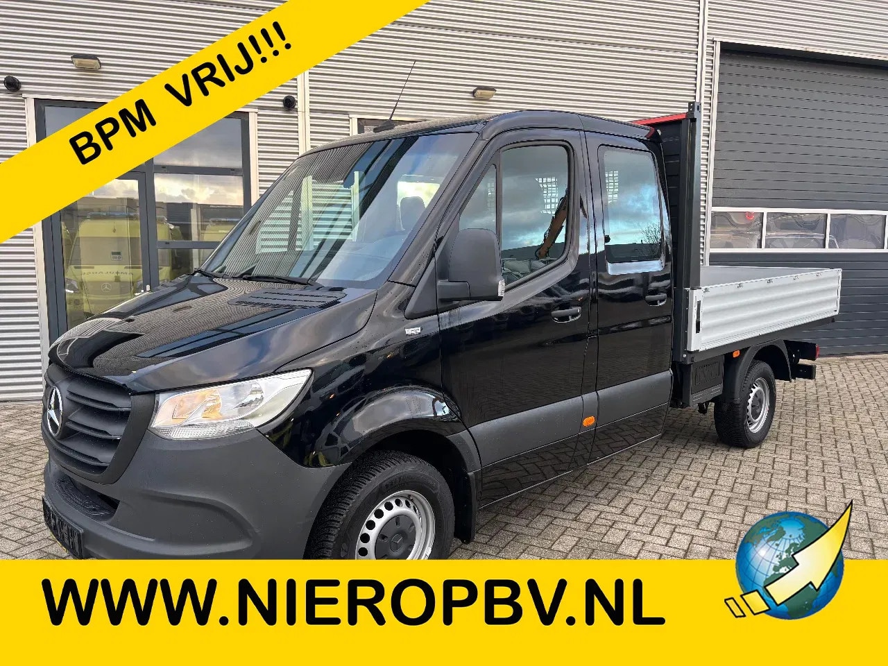 Mercedes-Benz Sprinter - 317CDI Dubbelcabine Openlaadbak Airco 3500KG Trekhaak 19500KM BPM VRIJ - AutoWereld.nl