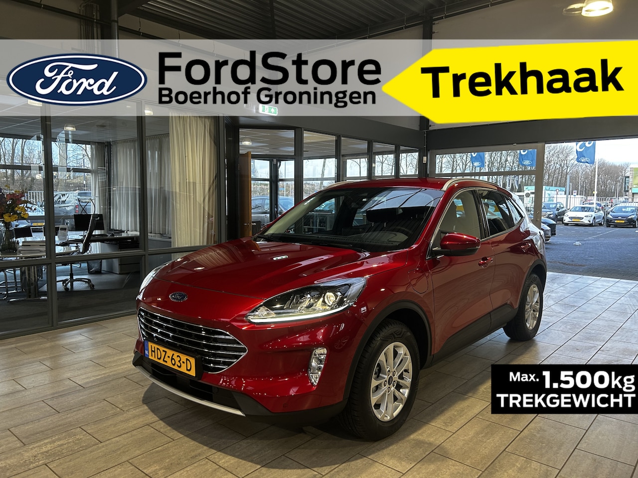 Ford Kuga - 2.5 PHEV 225 pk Titanium | Trekhaak I All season banden I Winter Pack I Camera I fabr gara - AutoWereld.nl