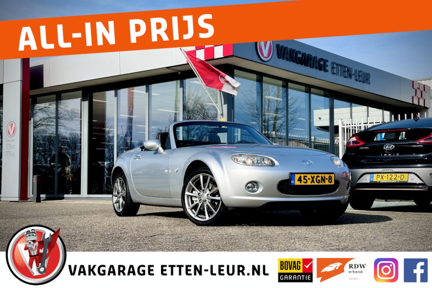 Mazda MX-5 Roadster Coupé - 2.0 S-VT 160PK / ELEKTRISCHE HARDTOP / LEDER / NETTE STAAT - AutoWereld.nl