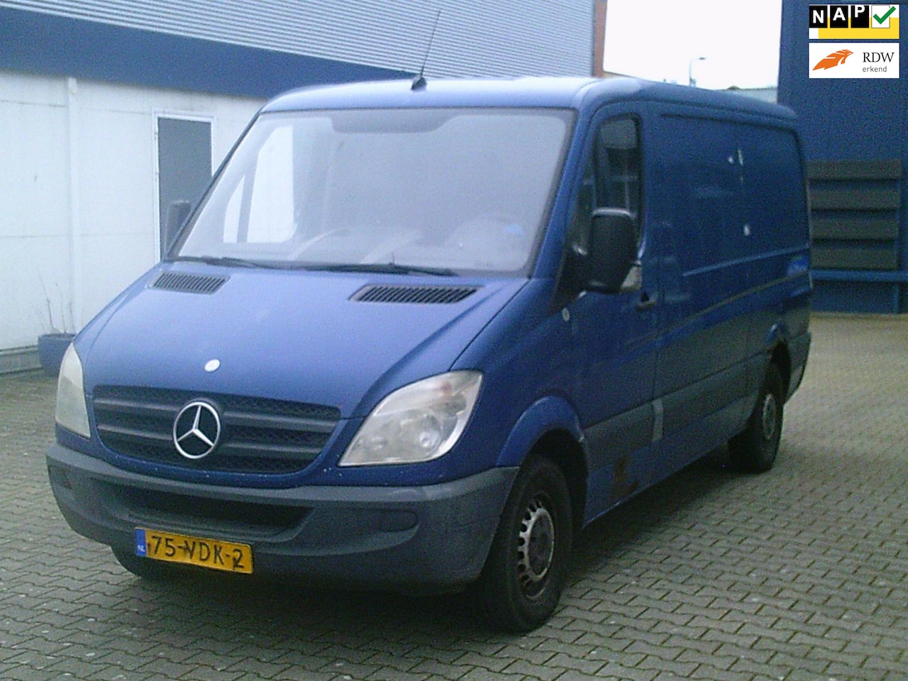 Mercedes-Benz Sprinter - 211 2.2 CDI 366 DC 2007 Blauw Airco Zijschuifdeur - AutoWereld.nl