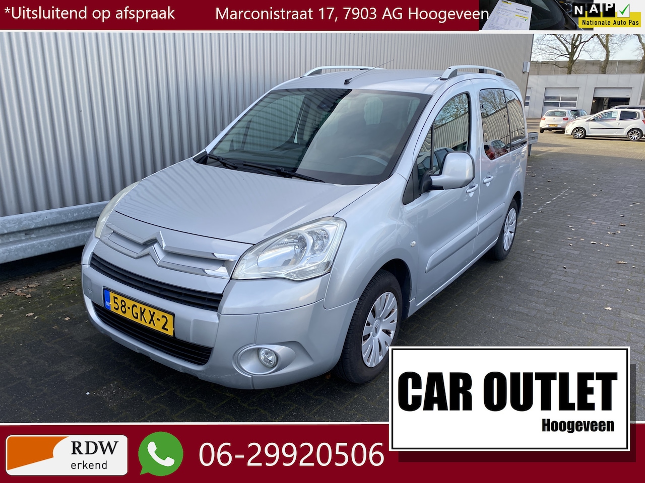 Citroën Berlingo - 1.6-16V Multispace met Airconditioning en Park Distance Control & Nieuwe APK – Inruil Moge - AutoWereld.nl