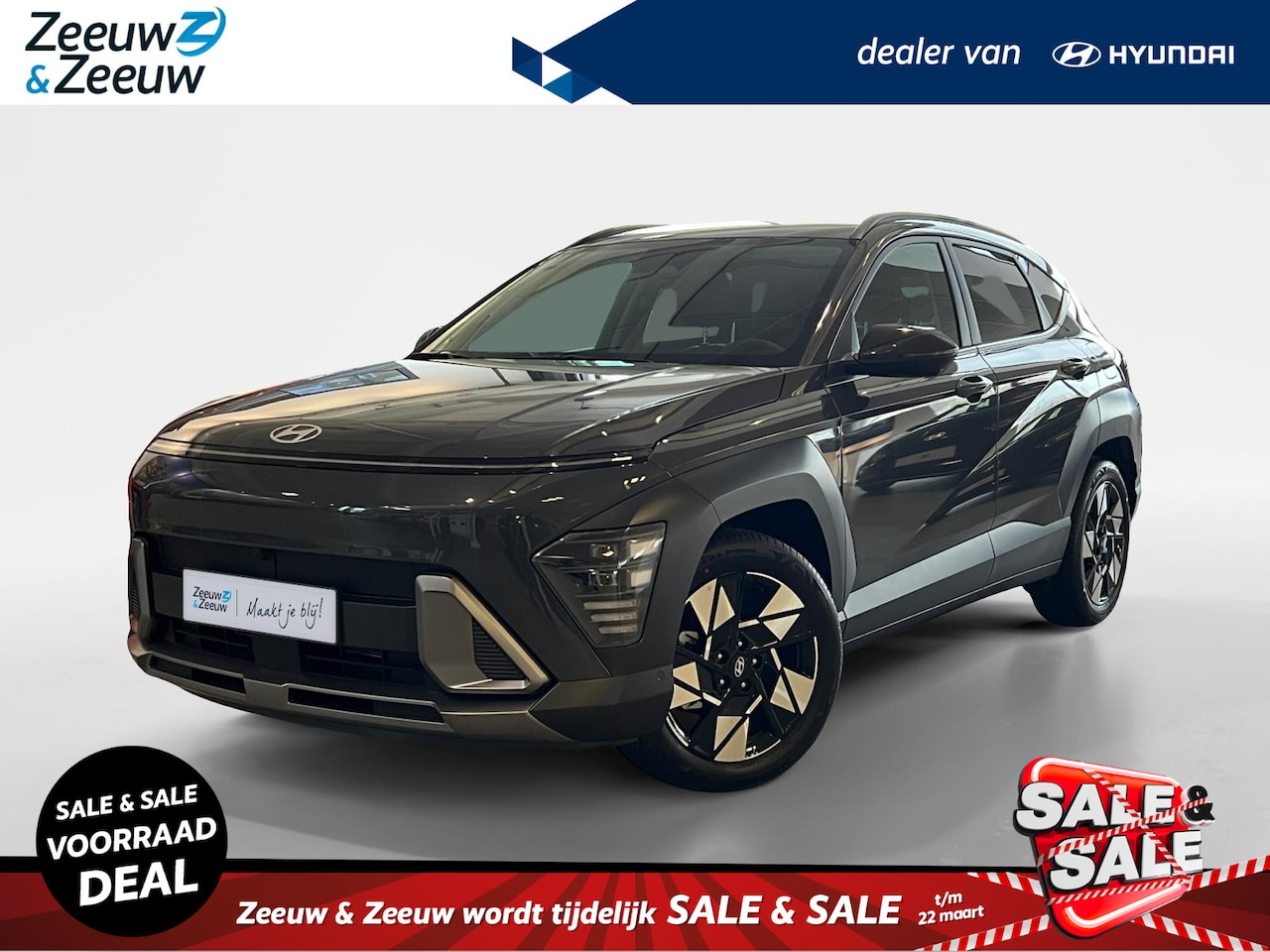 Hyundai Kona - 1.6 HYBRID | PREMIUM | AUTOMAAT | DIRECT LEVERBAAR | - AutoWereld.nl