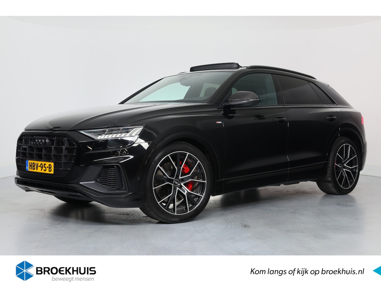 Audi Q8 - 60 TFSI e quattro Pro Line S Competition | Valcona | Panoramadak | Carbon | HUD | Trekhaak - AutoWereld.nl