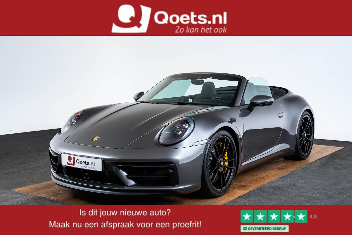 Porsche 911 Cabrio - 3.0 Carrera GTS SportDesign/Sport Chrono pakket - Achterasbesturing - Adaptieve cruise con - AutoWereld.nl